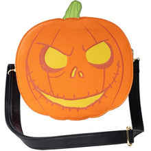 Load image into Gallery viewer, Loungefly Disney Nightmare Before Christmas Jack O' Lantern Glow Crossbody Purse