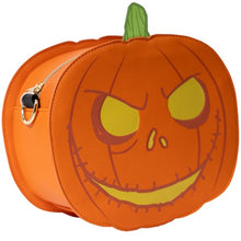 Load image into Gallery viewer, Loungefly Disney Nightmare Before Christmas Jack O' Lantern Glow Crossbody Purse