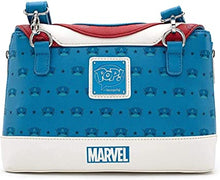 Load image into Gallery viewer, Loungefly Marvel Captain America POP! Crossbody Purse Wallet Set