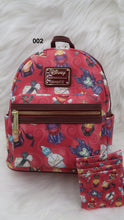 Load image into Gallery viewer, Loungefly Disney Villains Perfume Bottles Backpack Cardholder Bag Set