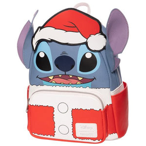 Loungefly Disney Lilo & Stitch Christmas Santa Stitch Backpack