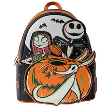 Load image into Gallery viewer, Loungefly Disney Nightmare Before Christmas Glow In The Dark D100 Backpack
