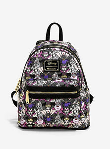 Loungefly Disney Villains All Over Print Mini Backpack