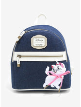 Load image into Gallery viewer, Loungefly Disney Marie Denim Backpack Wallet Set
