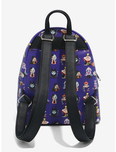 Loungefly Disney Chibi Villains Print Backpack