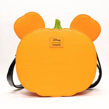 Load image into Gallery viewer, Loungefly Disney Mickey Mouse Jack-O&#39;-Lantern Crossbody Purse
