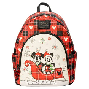 Loungefly Disney Holiday Mickey And Minnie Mouse Backpack