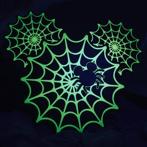 Loungefly Disney Mickey Mouse Glow In The Dark Spiderweb Crossbody Purse