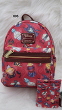 Load image into Gallery viewer, Loungefly Disney Villains Perfume Bottles Backpack Cardholder Bag Set
