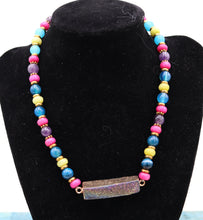 Load image into Gallery viewer, Handmade Multicolor Beaded Pendant Necklace
