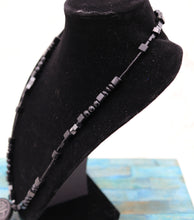 Load image into Gallery viewer, Handmade Black Beaded Zen Style Pendant Necklace
