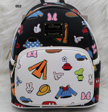 Load image into Gallery viewer, Loungefly Disney Sensational 6 Outfits Backpack
