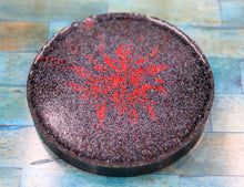 Load image into Gallery viewer, Custom Black And Red Resin Coaster
