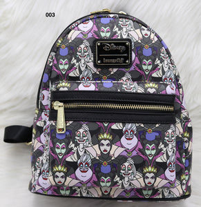 Loungefly Disney Villains All Over Print Mini Backpack