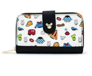 Loungefly Disney Sensational 6 Outfits Crossbody Wallet Bag Set