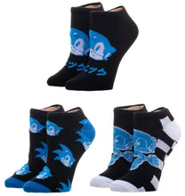 Load image into Gallery viewer, Sonic 3 Pack Ankle Socks
