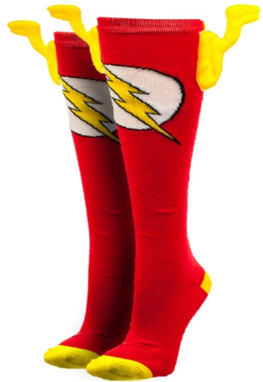 DC The Flash Winged Knee High Socks
