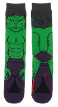 Load image into Gallery viewer, Marvel The Hulk 360 Character Crew Socks
