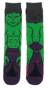 Marvel The Hulk 360 Character Crew Socks