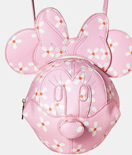 Load image into Gallery viewer, Danielle Nicole Disney 3D Minnie Head Cherry Blossom Crossbody Purse

