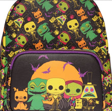 Load image into Gallery viewer, Loungefly Nightmare Before Christmas Blacklight Backpack
